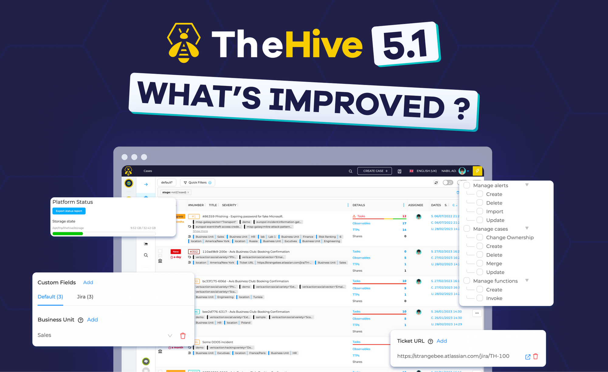 TheHive v5.1: Improved features