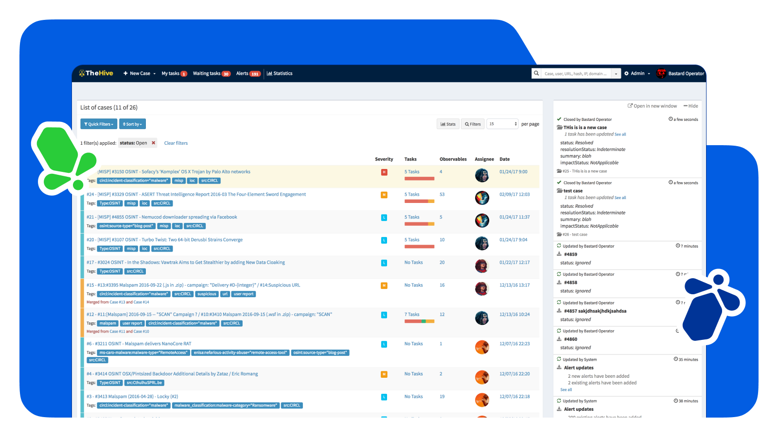 TheHive old interface