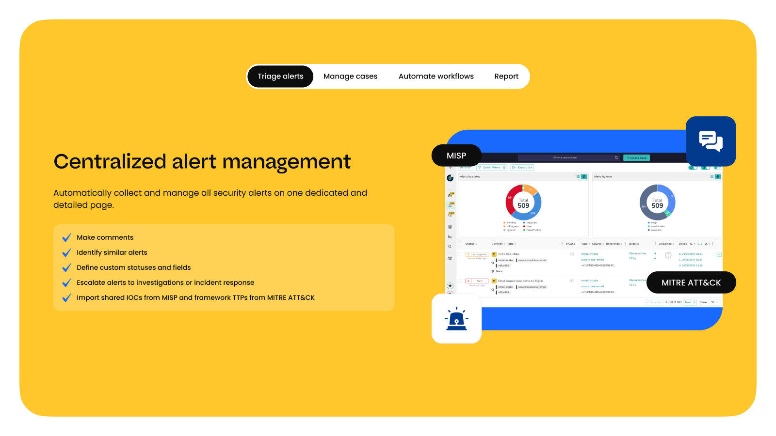 TheHive alert management