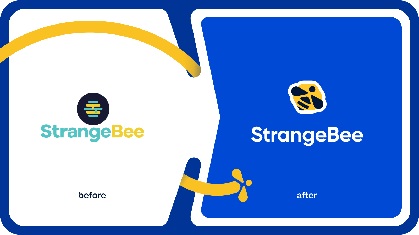 StrangeBee logo evolution