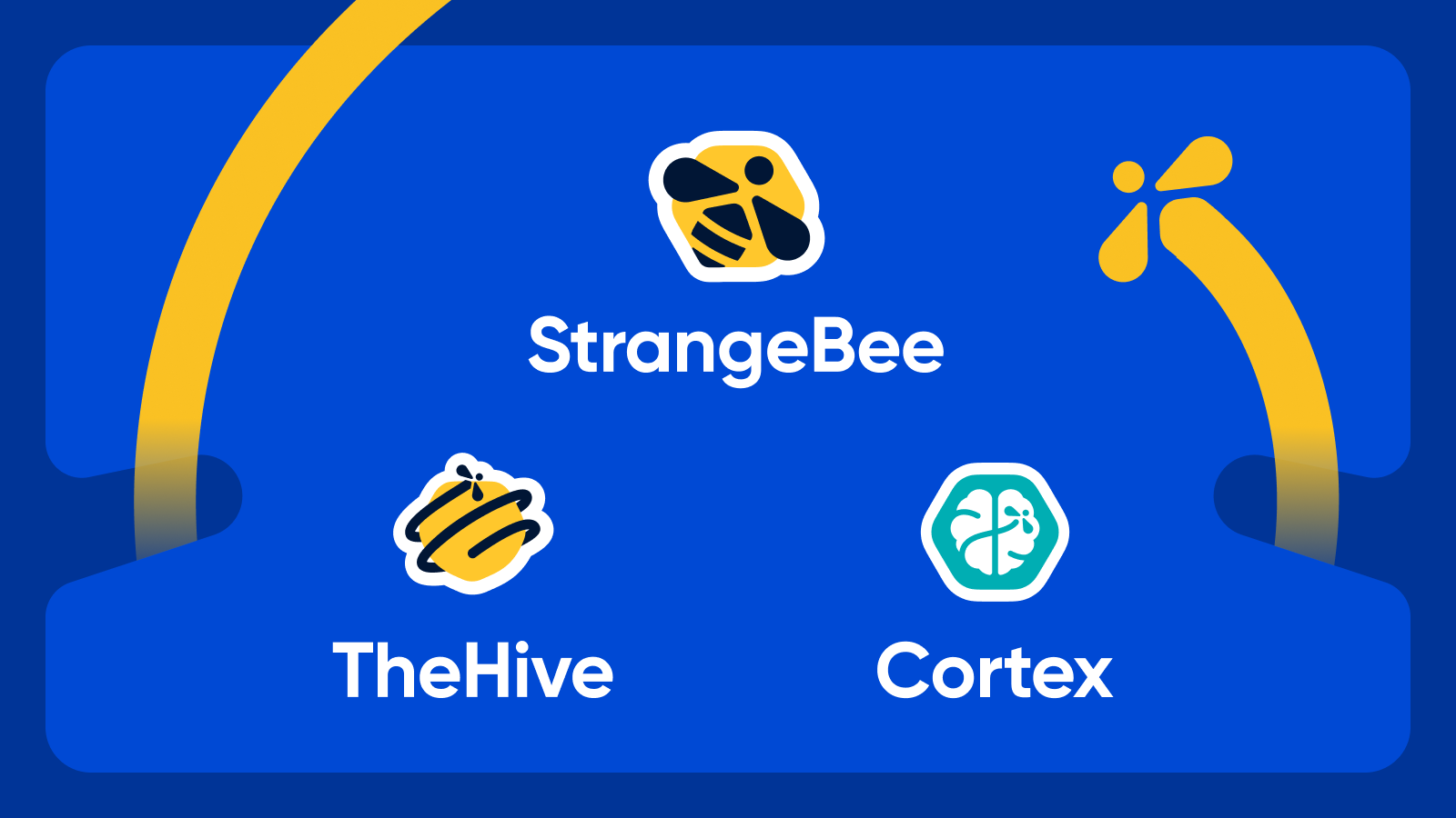 StrangeBee new logo, TheHive new logo, Cortex new logo